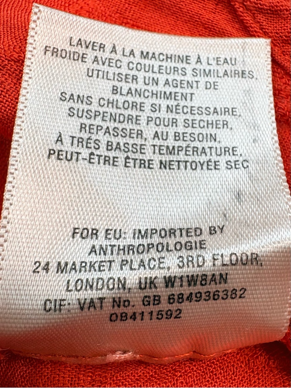 MAEVE Anthropologie Sunseeker Sleeveless Top Blouse Button Down Orange Size 6 - Picture 6 of 8